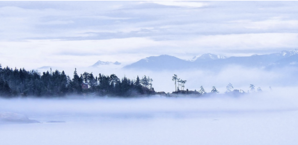 The etherial beauty of a temperature inversion.