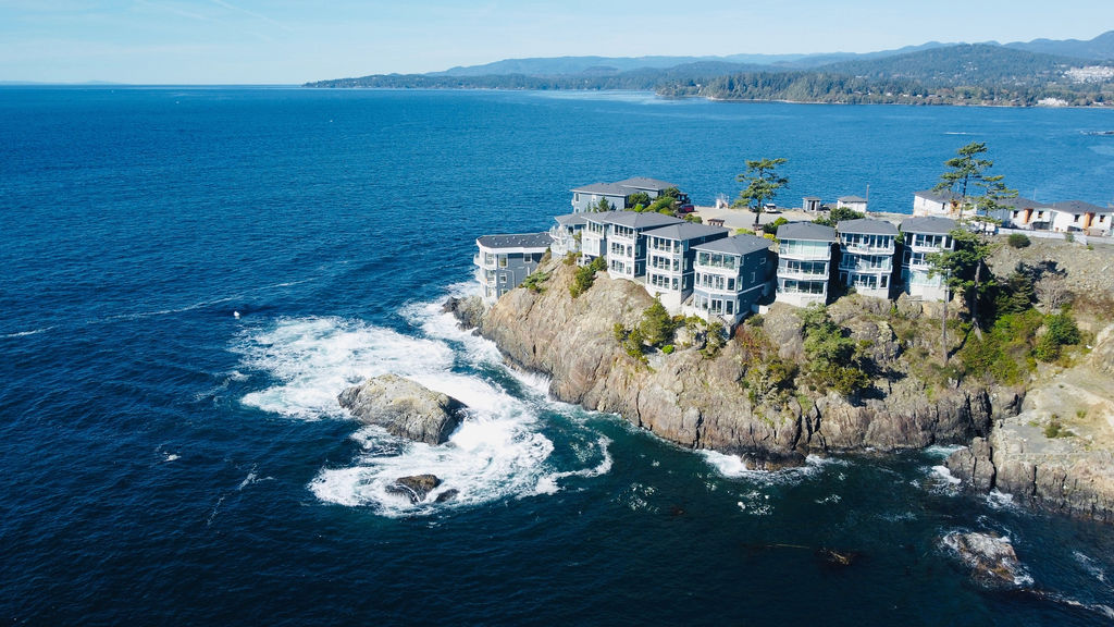 SookePoint is surrounded by blue pacific waters